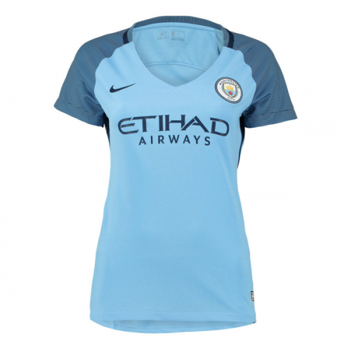 Women's Manchester City Home 2016/17 Soccer Jersey Shirt